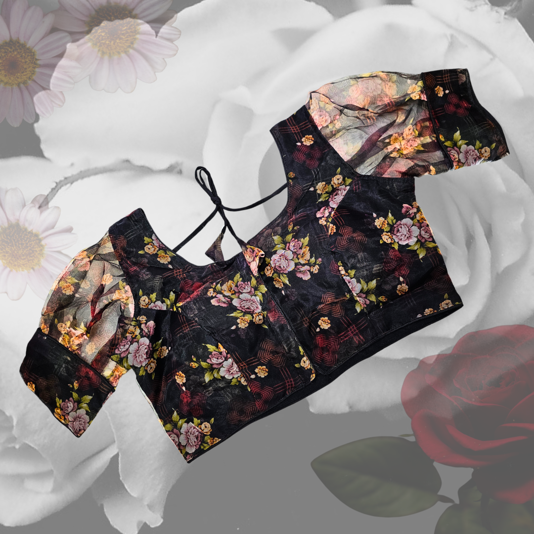 Black Festive Designer Blouse