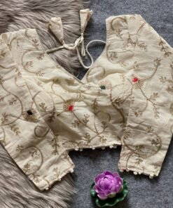 Pure Khadi Long Blouse – Off White