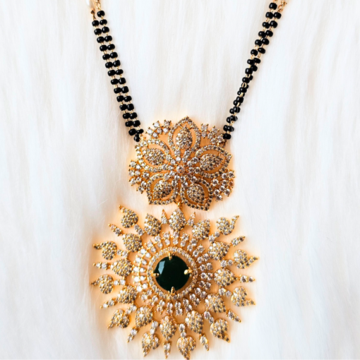 Short mangalsutra with Victorian polish finish and premium quality design