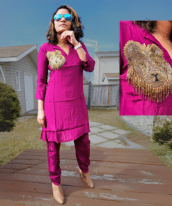 Premium Soft Silky Pink Co-ord Set