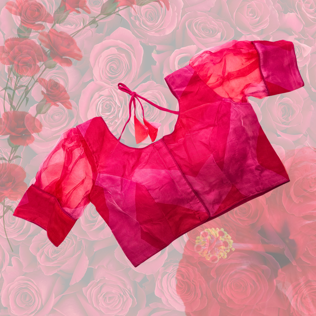 Red Festive Designer Blouse