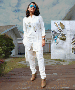 Pure Khadi Off-White Co-ord Set