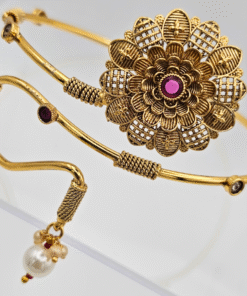Alternative view of Ruby Floral Baju Band with Pearls