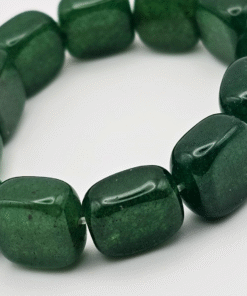 Alternative view of Natural Stones Emerald Bracelet - GREEN