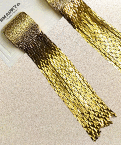 Alternative view of Gold Chain Tassel Earrings