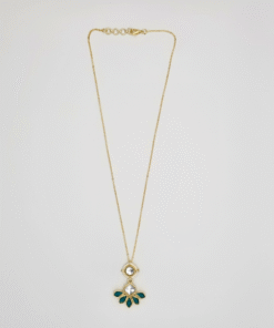 Indo-Western Classic Chain Pendant Necklace - RAMAGREEN