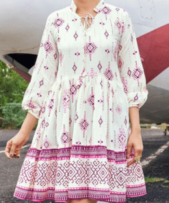 Alternative view of Rayon Tunic Style Party Wear – PURPLE