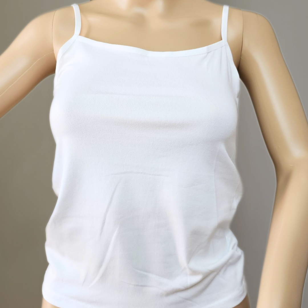 White & Light Brown Silk Seethrough Top with Collar - Image 3
