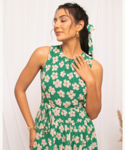 Alternative view of Elegant Green Western Dress