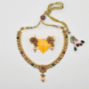 Antique Gold Plated Kempu Necklace Set