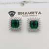 CZ Classic Pendant Set Rhodium Plated