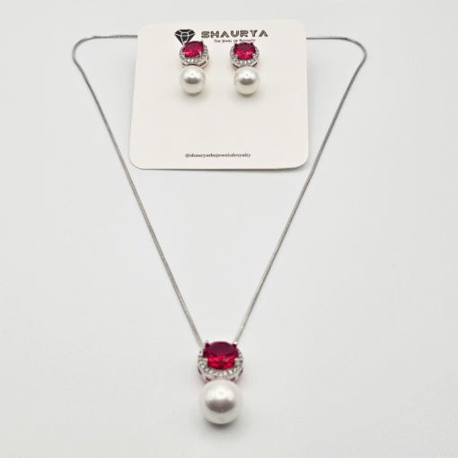 Rani CZ Delicate Pendant Set