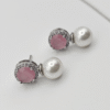 Pink CZ Delicate Pendant Set
