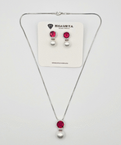 Rani CZ Delicate Pendant Set