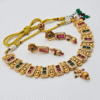 Gold-Finished Rajwadi Necklace Set