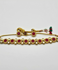 Gold Plated Kundan Choker Necklace Set