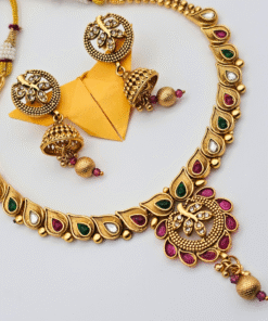 Alternative view of RoyalGlow Rajwadi Necklace & Earring Set