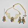 Kundan Necklace Set with Maang Tikka