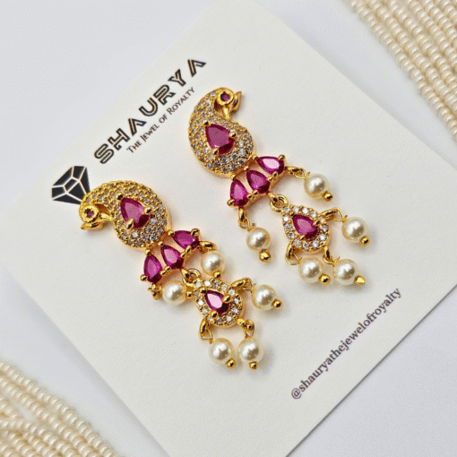 Rajputana Peacock Rani Necklace Set