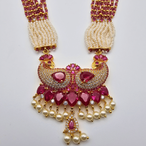 Rajputana Peacock Rani Necklace Set