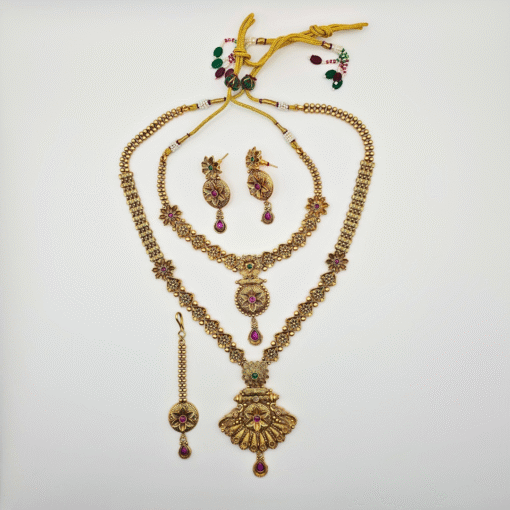 Traditional Gold Plated Kundan Necklace Set