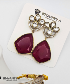 Moissanite kundan choker necklace set