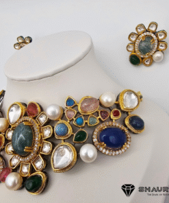 Sabhyasachi Navratna multicolor necklace set