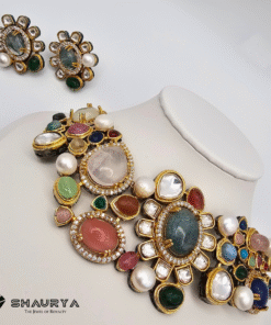 Sabhyasachi Navratna multicolor necklace set