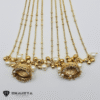gold finish Kashmiri moissanite earrings
