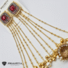 gold finish Kashmiri moissanite earrings