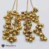 gold finish Kashmiri moissanite earrings
