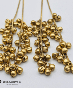 gold finish Kashmiri moissanite earrings