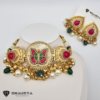 Golden Butterfly Kundan Choker Set