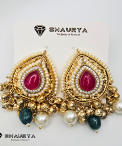 Golden Butterfly Kundan Choker Set