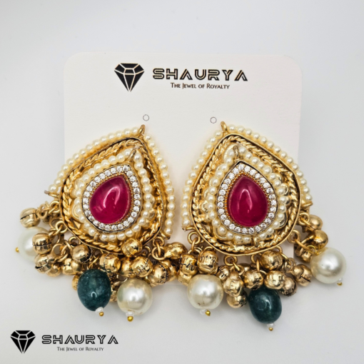 Golden Butterfly Kundan Choker Set