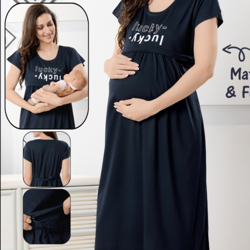 maternity and feeding night dress
