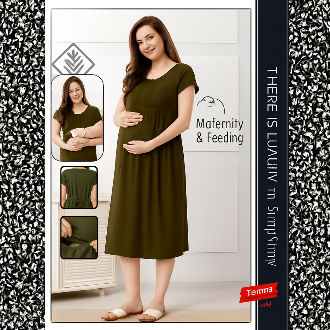 maternity and feeding night dress