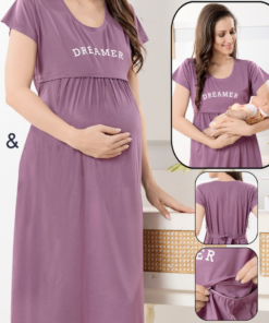 maternity and feeding night dress