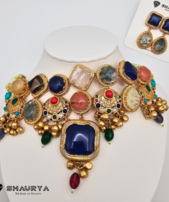 Sabyasachi inspired multicolor choker set