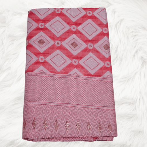 pastel light pink cotton saree