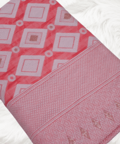 pastel light pink cotton saree