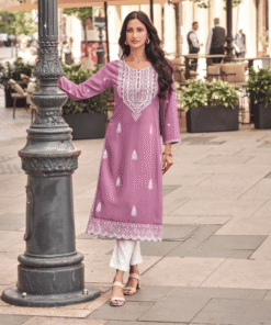 rayon viscose Lakhnawi kurti set