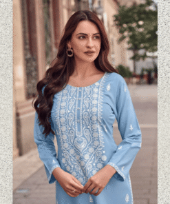 rayon viscose Lakhnawi kurti set