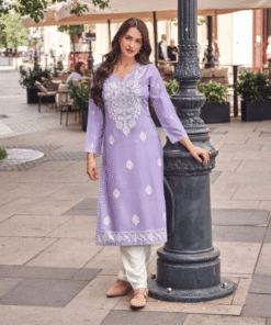 rayon viscose Lakhnawi kurti set