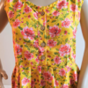 Yellow floral summer dress